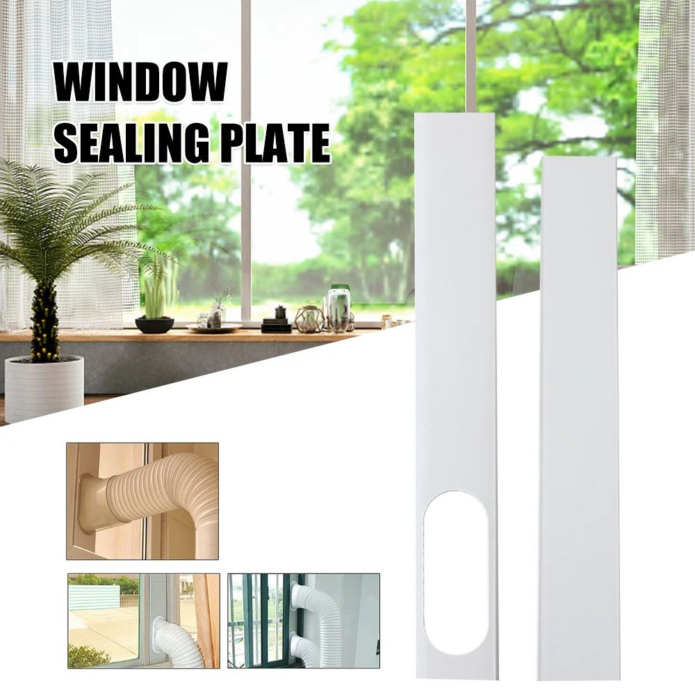 

2 Pcs Portable Air Conditioner Window Seal For Sliding Window Universal Free Retractable Window Sealing Plate