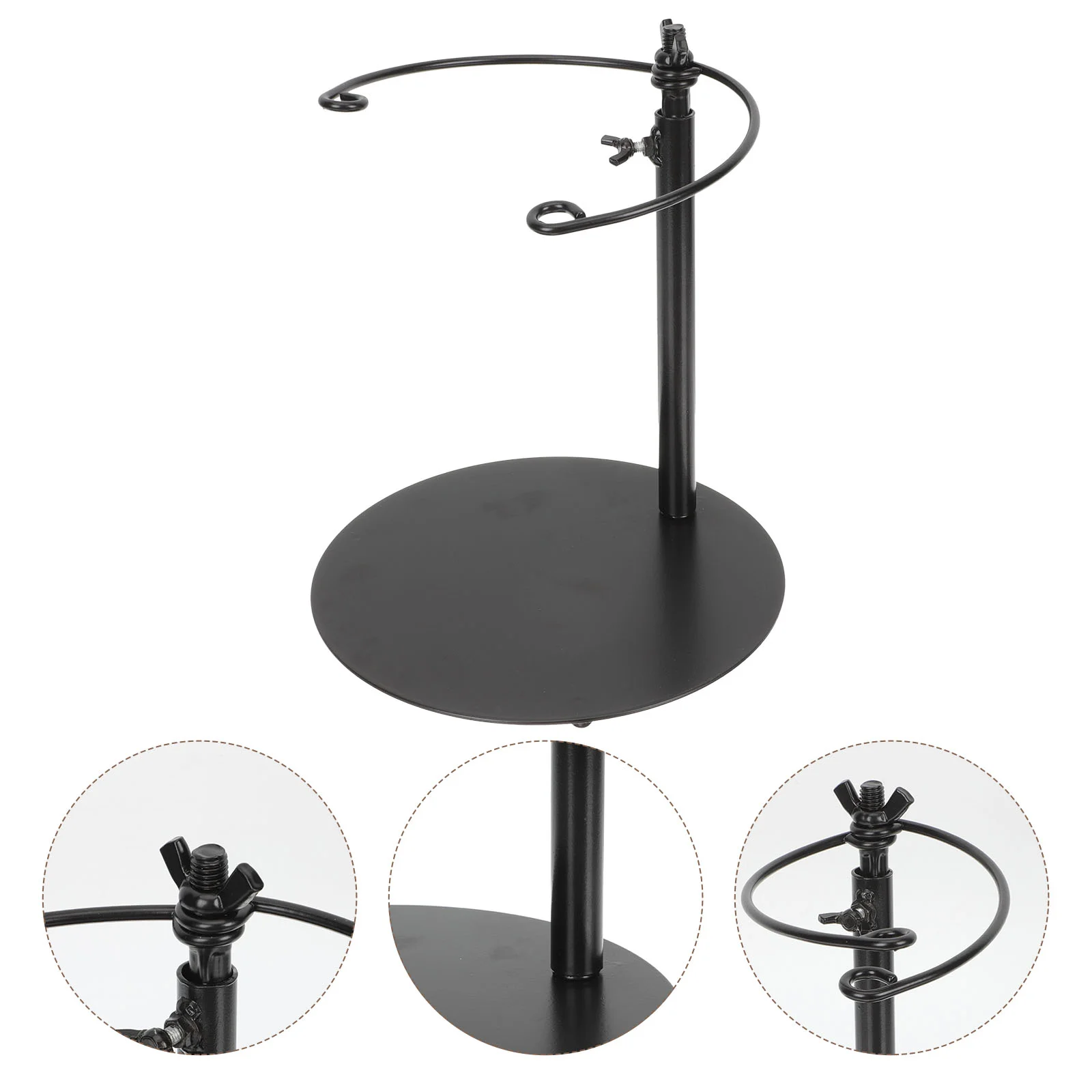 

Wedding Flower Supplies Bouquet Table Stand Floral Rack Desktop Display Iron Fix Stands Support Holder Black Metal