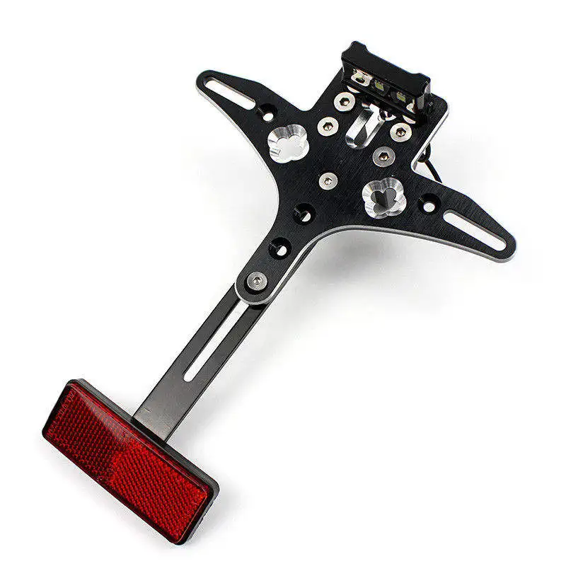 

Motorcycle CNC Adjustable License Plate Bracket w/ LED rear license plate holder For YAMAHA MT-07 MT 07 15-18