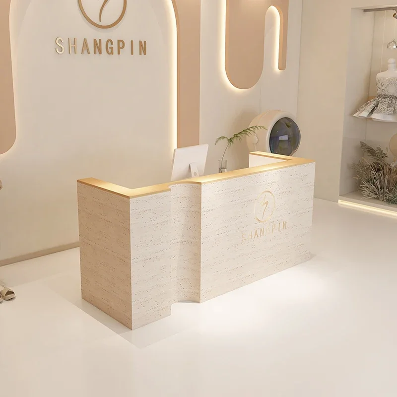 Restaurant Reception Desk Office Accessories Cash Banco CustomizableCheckout Front Lectern Empfangstheke Bar Furniture