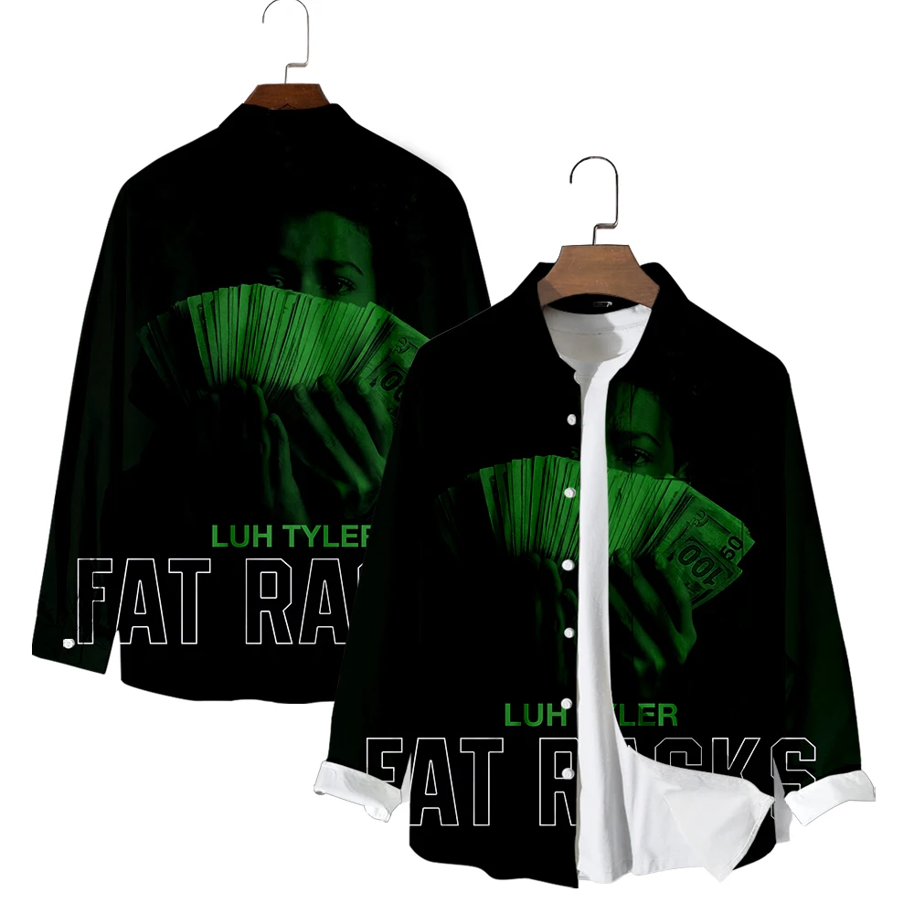 Рубашки с длинными рукавами Luh Tyler рубашка v-образным вырезом и отложным