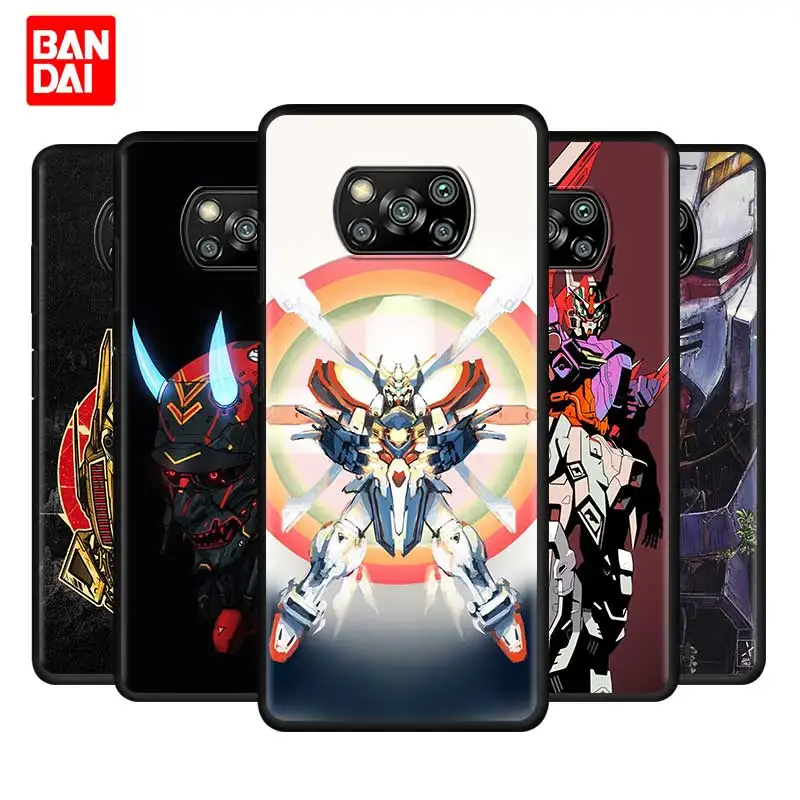 

Gundam Cartoon Case for Xiaomi Mi Poco X3 NFC M3 F3 Note 11 10s 10t 9t K40 Pro Plus Ultra Capa Funda Silicone Shell Cover Coque