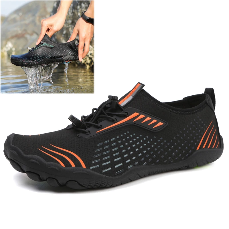 

Outdoor Non-slip Lightweight Soft Hiking Shoes Men Unisex Breathable Women Beach Wading Shoes Training Sneakers Size 36-47