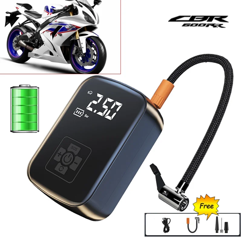 

Для Honda CBR 600RR CBR600RR 2004-2022 беспроводной накачиватель шин для мотоцикла велосипеда лодки