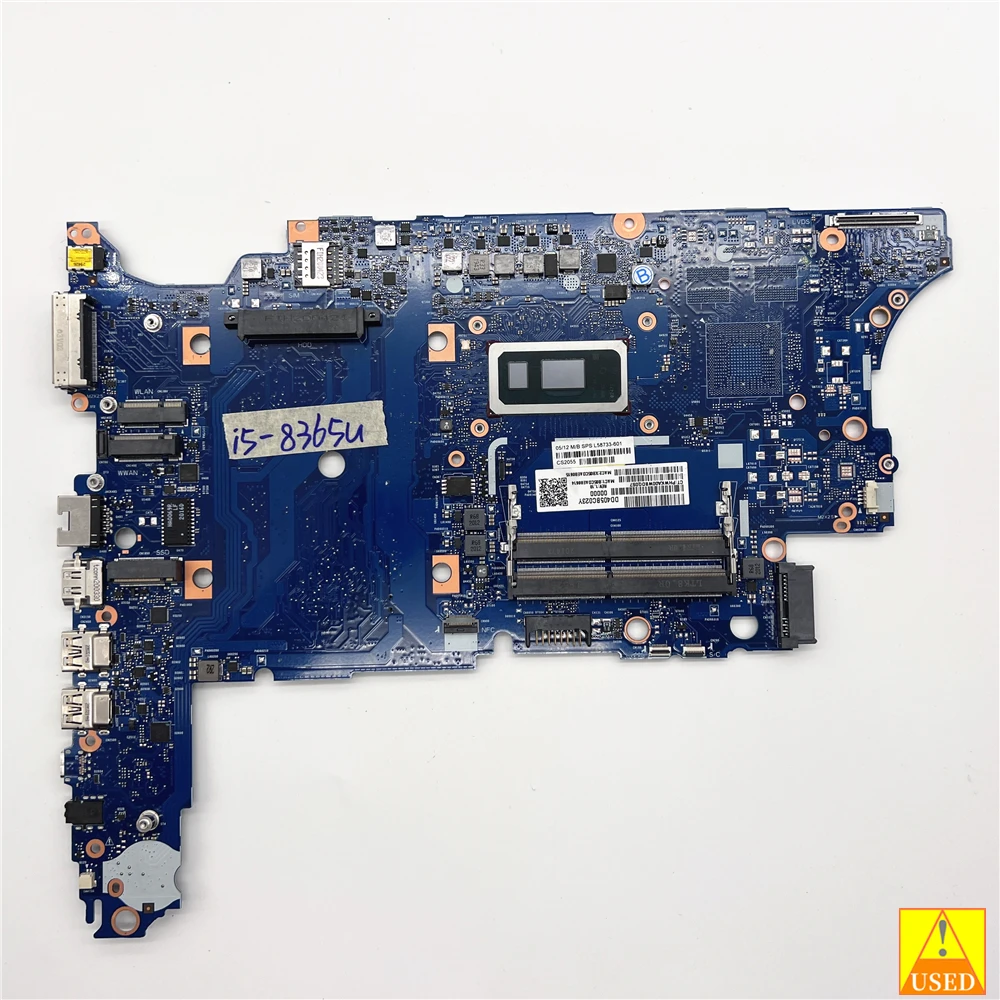 

USED Laptop motherboard L58733-601 6050A3028501-MB-A01 for HP 650 G5 WITH SRF9Z i5-8365U Fully tested 100% work