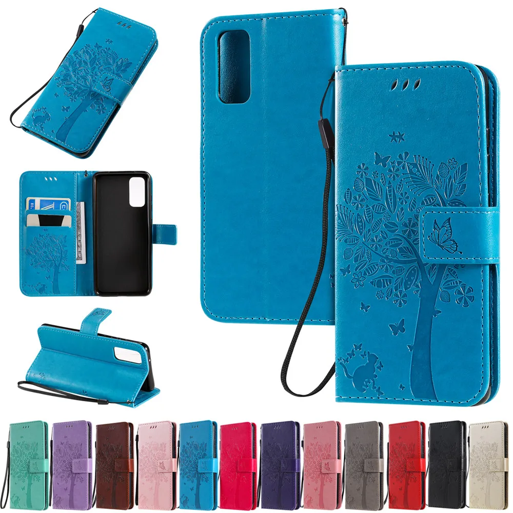 

For Samsung Galaxy S20 Plus Ultra A51 A71 Fashion Synthetic PU Leather Patterned Magnetic Flip Wallet Card Slot Stand Case Cover