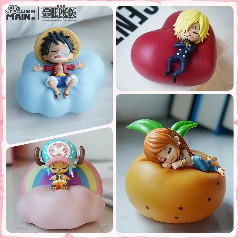 

One Piece глухая коробка Night светильник Luffy Zoro игрушки Санджи и нами Chopper фигурки Милая мечта светящийся орнамент аниме сюрприз коробка игрушка подарок