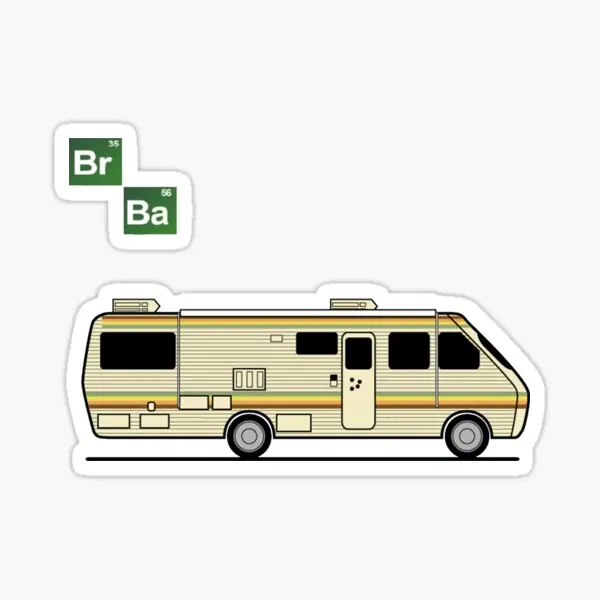 

Caravan Breaking Bad 5PCS Stickers for Living Room Funny Art Cute Print Luggage Wall Home Room Car Bumper Window Water Bottles