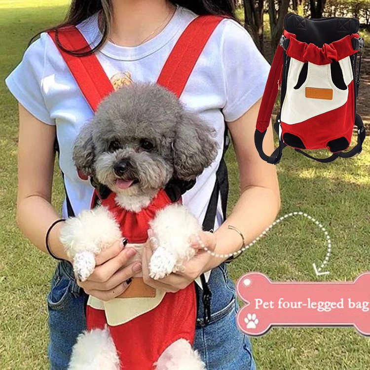 

Dog Carrier Puppy Carrier Bag Shoulder Cowboy Breathable Portable Package Dog Accessories out Four Feet Net Cloth Soft Pet Items