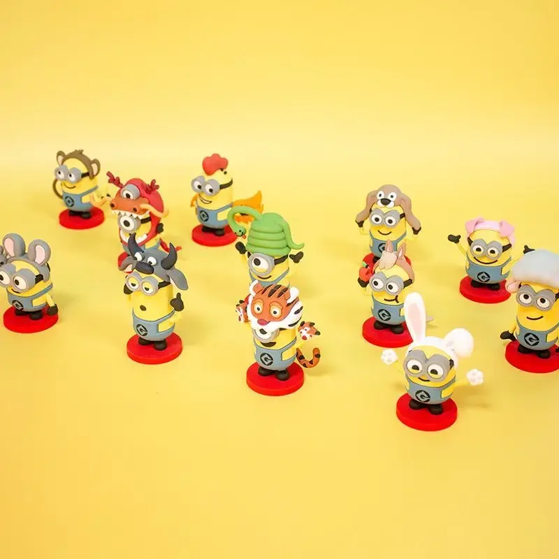 Подлинная фигурка Minionqas из двенадцати китайских знаков зодиака модель собака