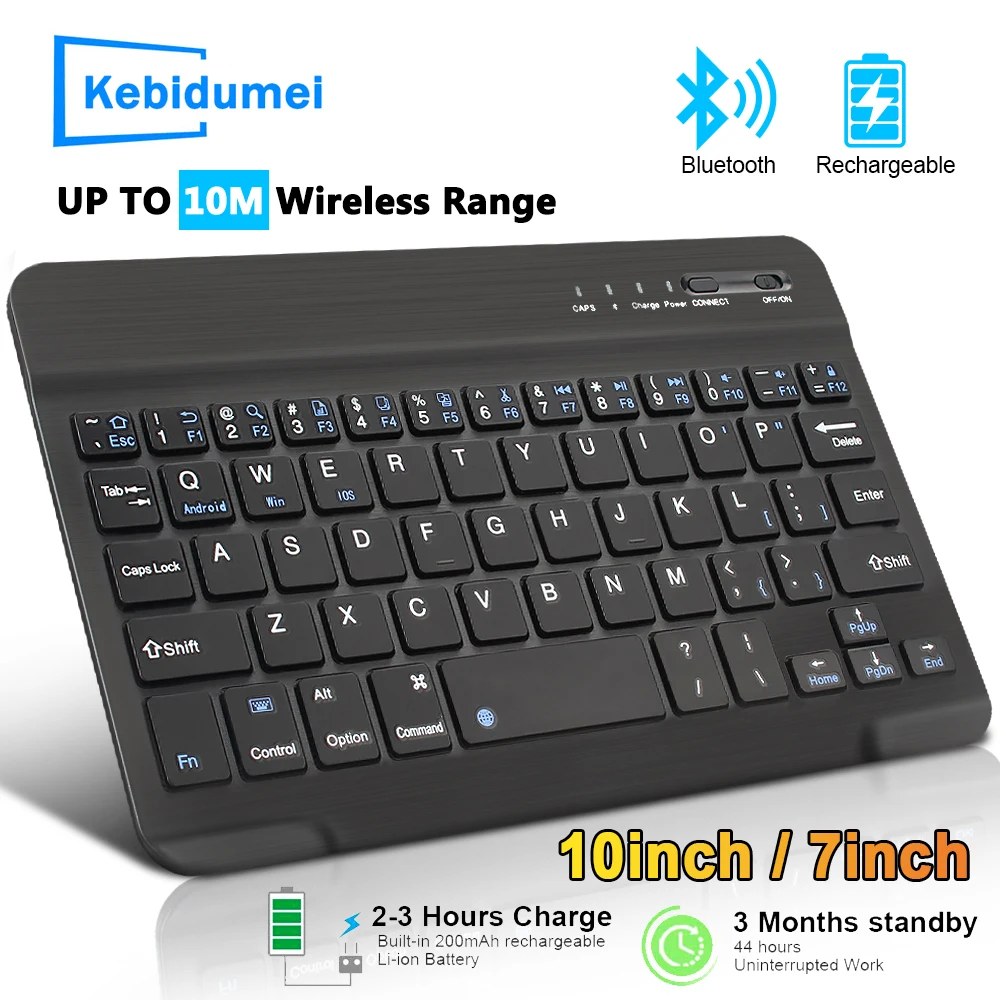 Wireless Keyboard For Pc Rechargeable For Phone Tablet Keyboard Gaming Mouse For Android Ios Windows