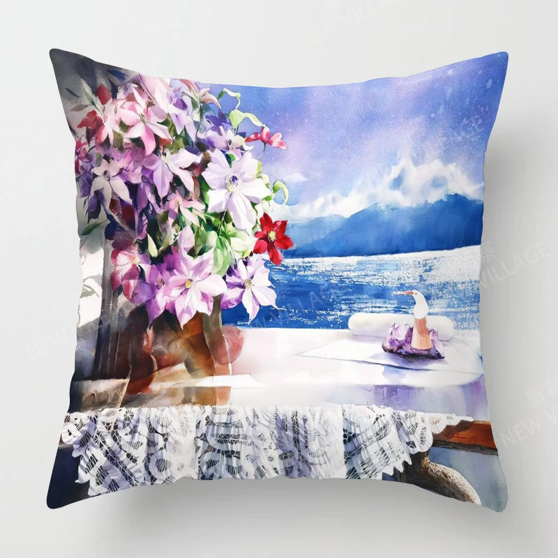 

Декоративные наволочки для домашней гостиной, винтажные наволочки в стиле масляной живописи, наволочка 45*45, 40x40 см, 50x50, 45x45