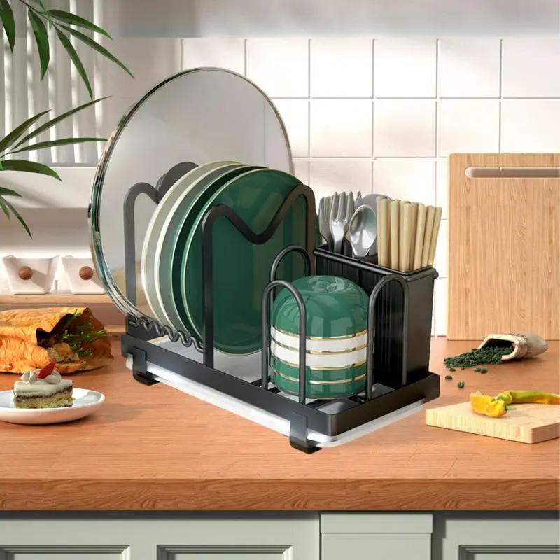 

Drying Racks For Dishes Large Capacity Kitchen Drying Rack With Drainage Spout For Dishes Sink Racks With Utensil Holder Supplie