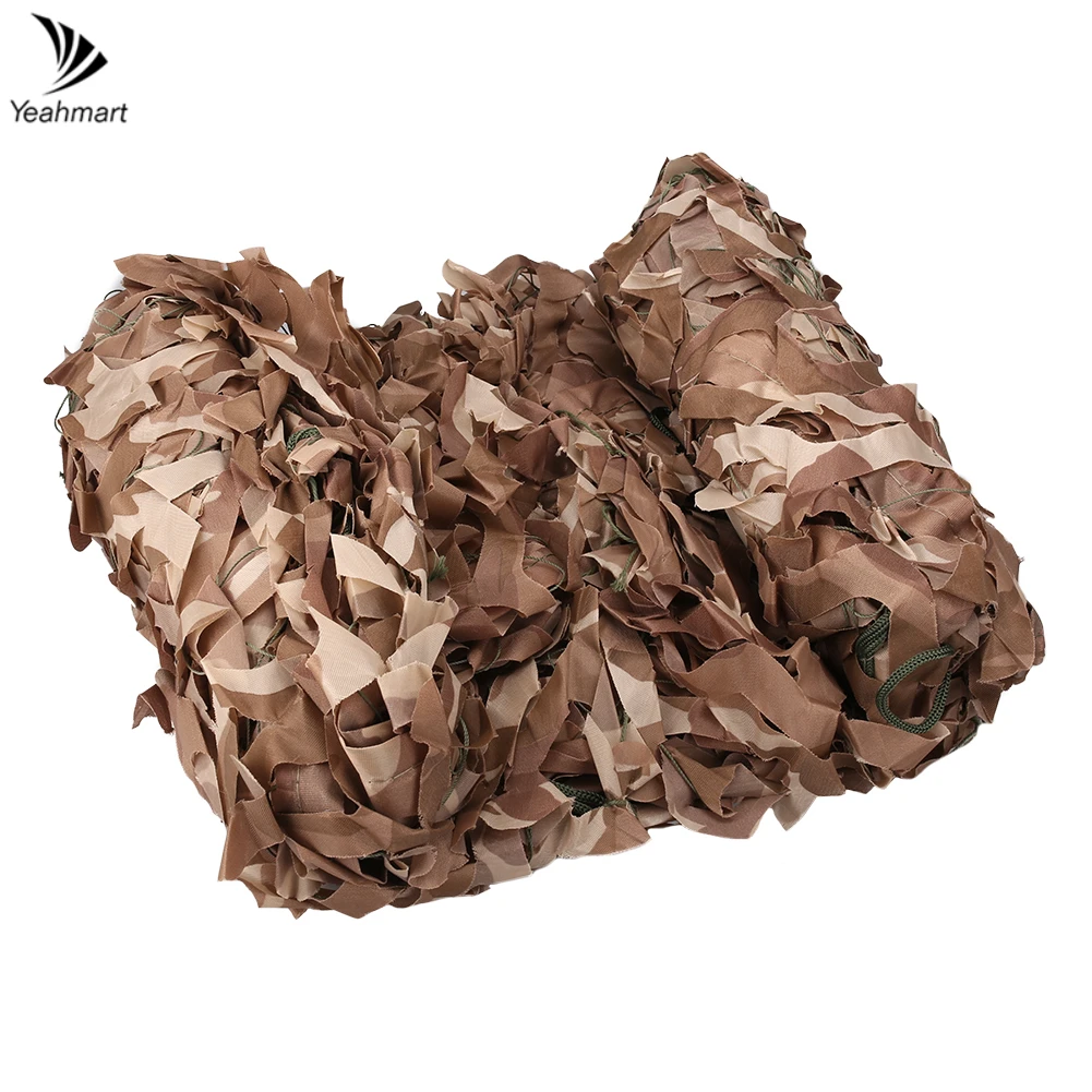 

1.5M Desert Camouflage Net Camouflage Camo Netting Sun Shade Sails for Camping Hunting Party Sunshade Sunscreen Garden Supplies