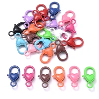 10pcslot 14x27mm alloy heart lobster clasp hooks for necklacebracelet chain diy jewelry making findings