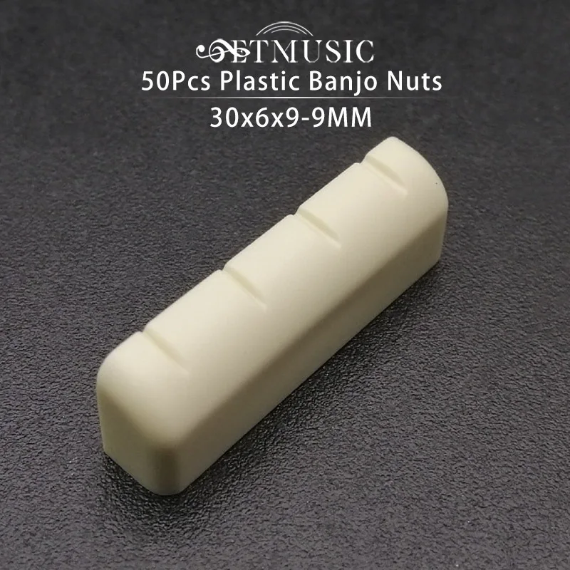 

50PCS Plastic Banjo Nut 30x6x9-9MM Banjo Parts Ivory
