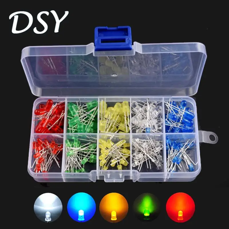 100 шт./партия, светодиодные лампы, 5 мм