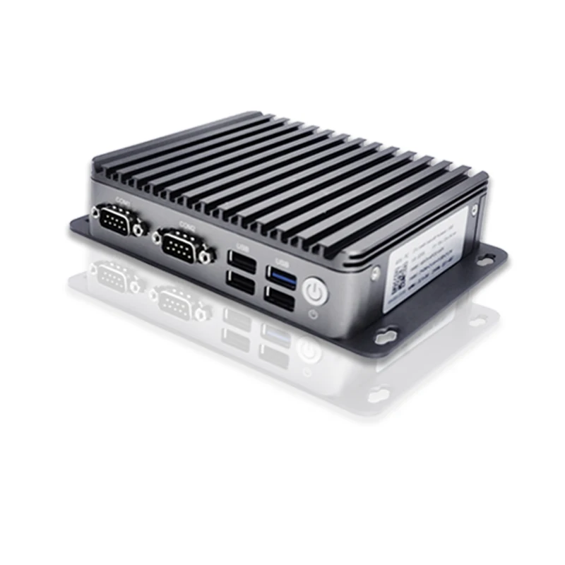 

J1900 quad core cpu barebone NUC rugged embedded control fanless industrial computer mini PC for windows 10