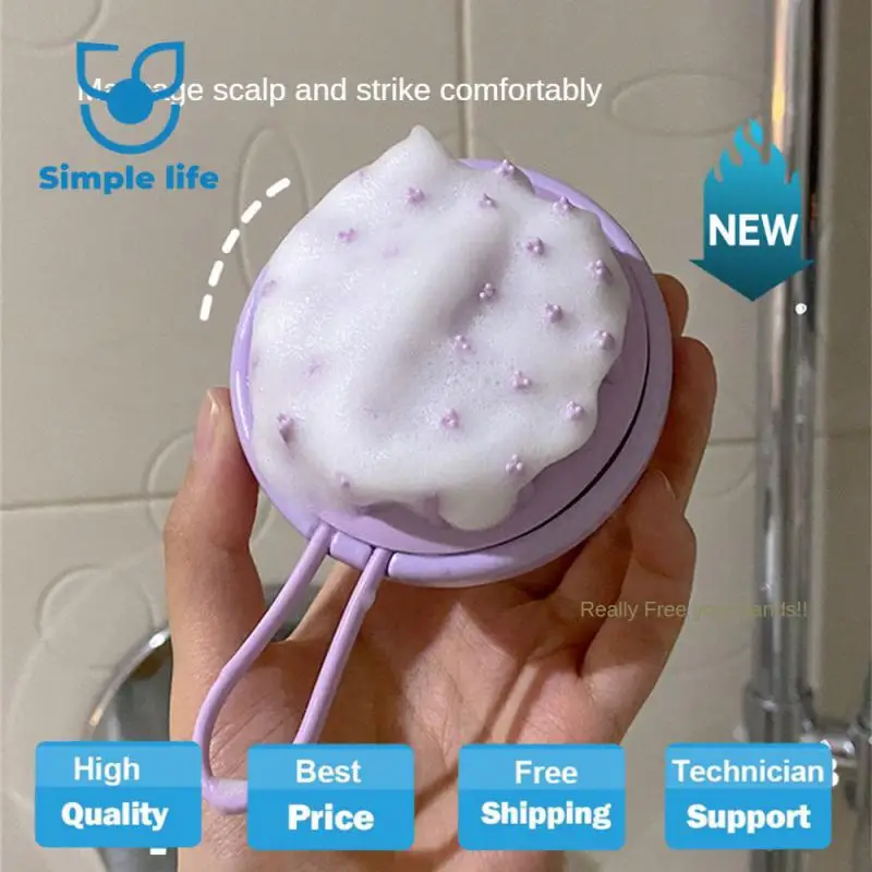 

Silicone Shampoo Comb Massage Combs Scalp Anti-itching Cleaning Artifact Hair Washing Brush Health Care for Home Accessories