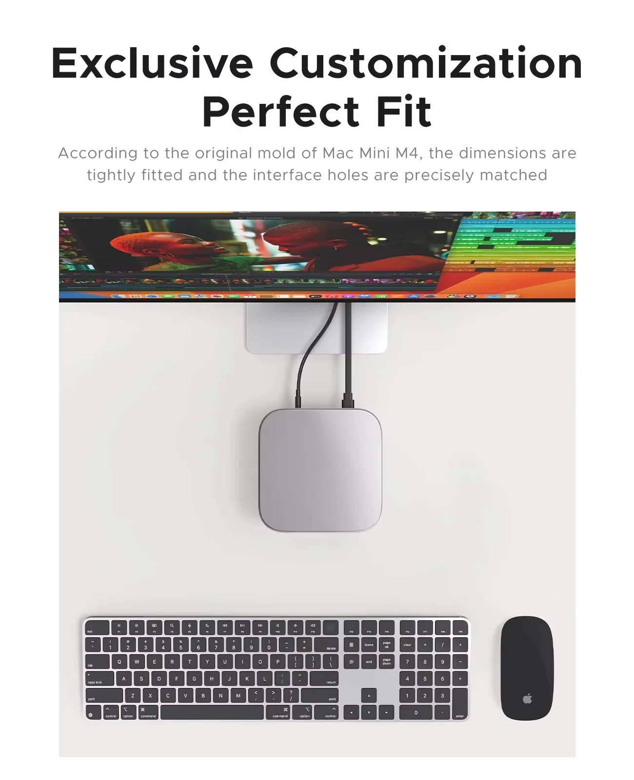 Мини-чехол ORICO для Mac Mini M4M4 Pro, простой в установке, устойчивый к царапинам, износостойкий, водонепроницаемый защитный корпус из силиконаТПУ (art.: 3920da56ace33) - 3920da56ace33