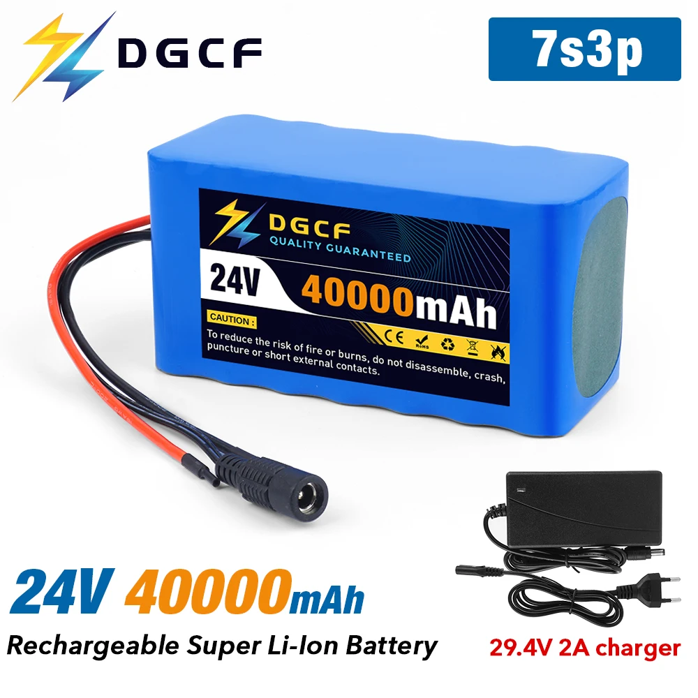 

24V 40Ah 7S3P 18650 Li-ion Battery Pack 29.4V 40000mAh Electric Bicycle Moped /Electric/Lithium Ion Battery Pack 2A Charger