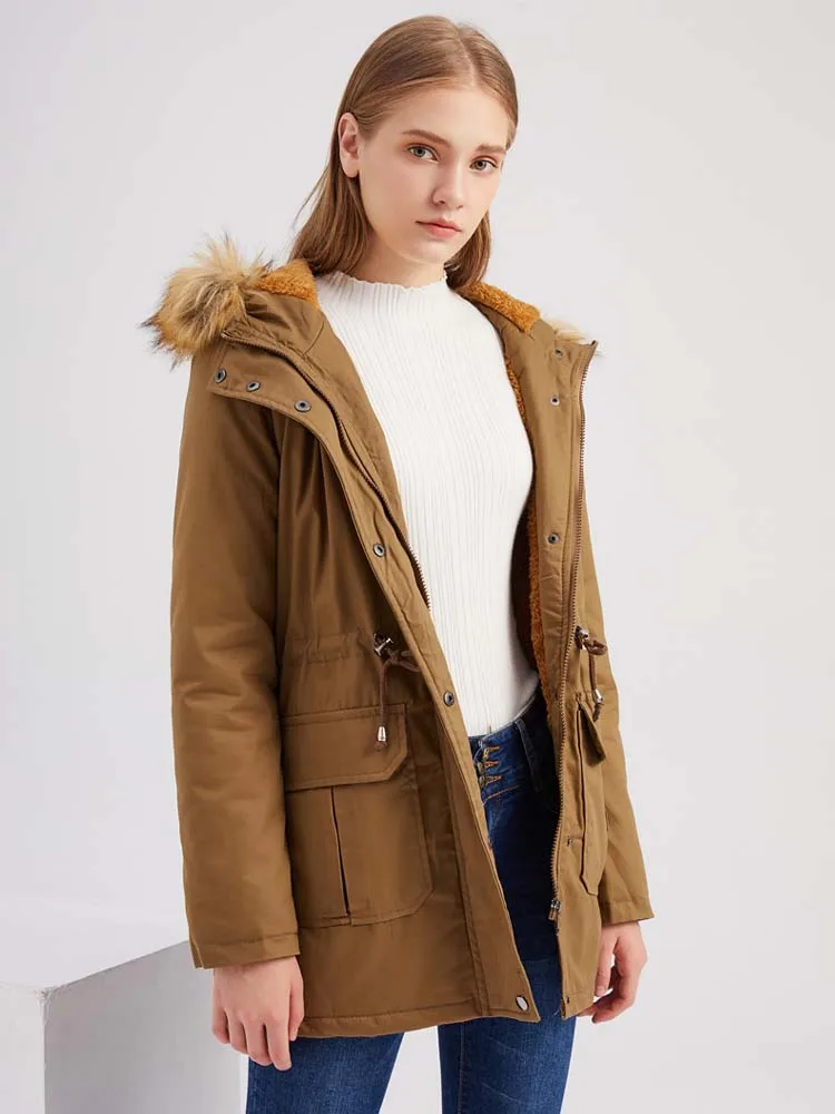 Women's Winter Oversized Jacket Fashion Hooded Loose Abrigo Mujer Thick Cotton Padded Quilted Coats Female Overcoat Parkas
