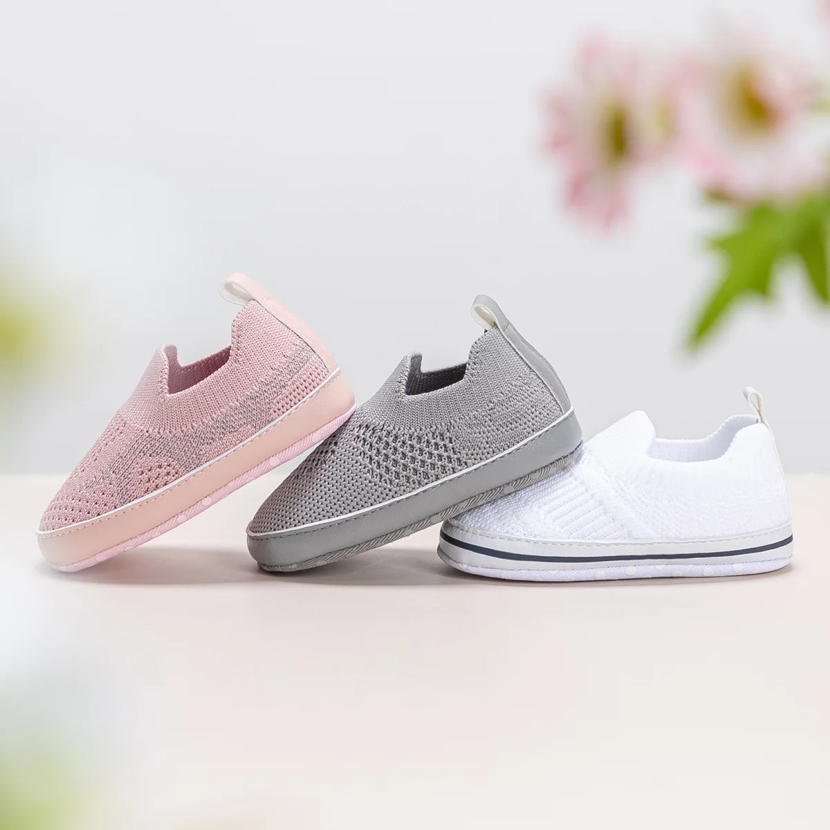 

Newborn Baby Shoes Comfortable Breathable Casual Baby Boys Girls Toddler Shoes Soft Sole Anti-Slip Anti-Removal Overshoes 0-18M