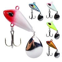 metal spinner bait rotating tail vib spin spoon sinking sea fishing lure vabration swimbait japanese wobbler for trout pike bass