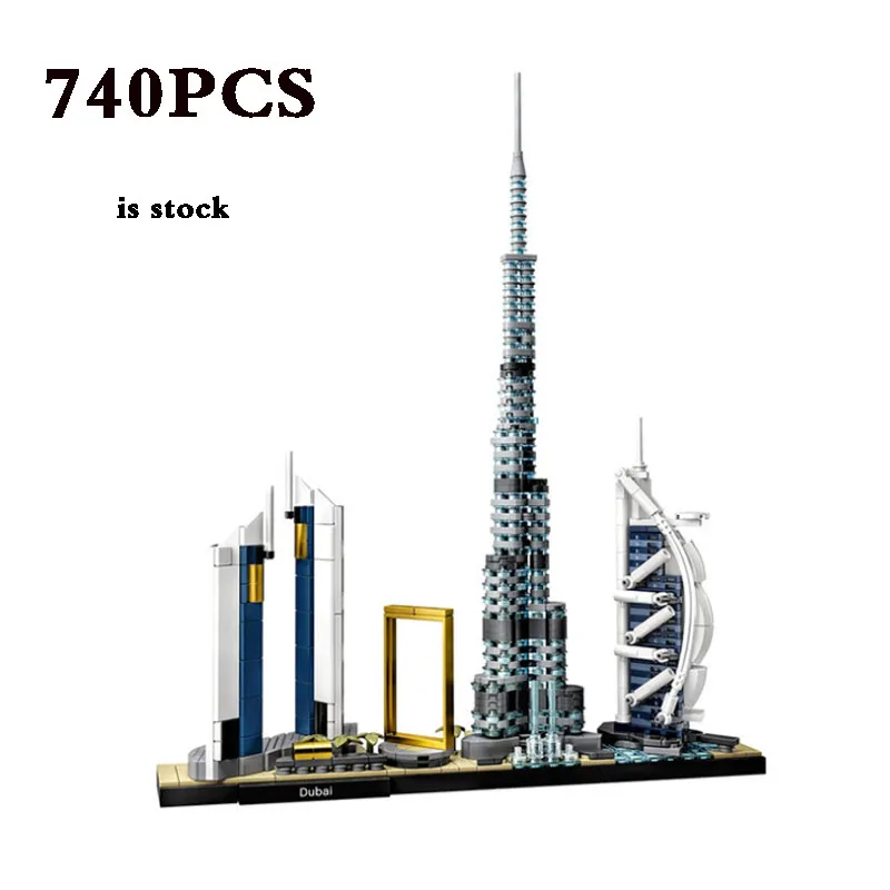 

Модель города Дубай 21052, модель здания Skyline, игрушки, строительные блоки Street View, детская игрушка, подарок на день рождения, «сделай сам», рождественский подарок