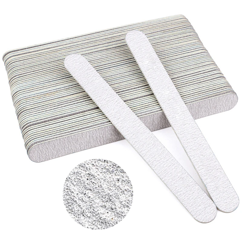 

NCUBE New Nail Files 25 Pcs/lot Nail Wooden File Lime 100/180 Double Side Sanding Buffer Nail Art Tool For UV Gel Polish