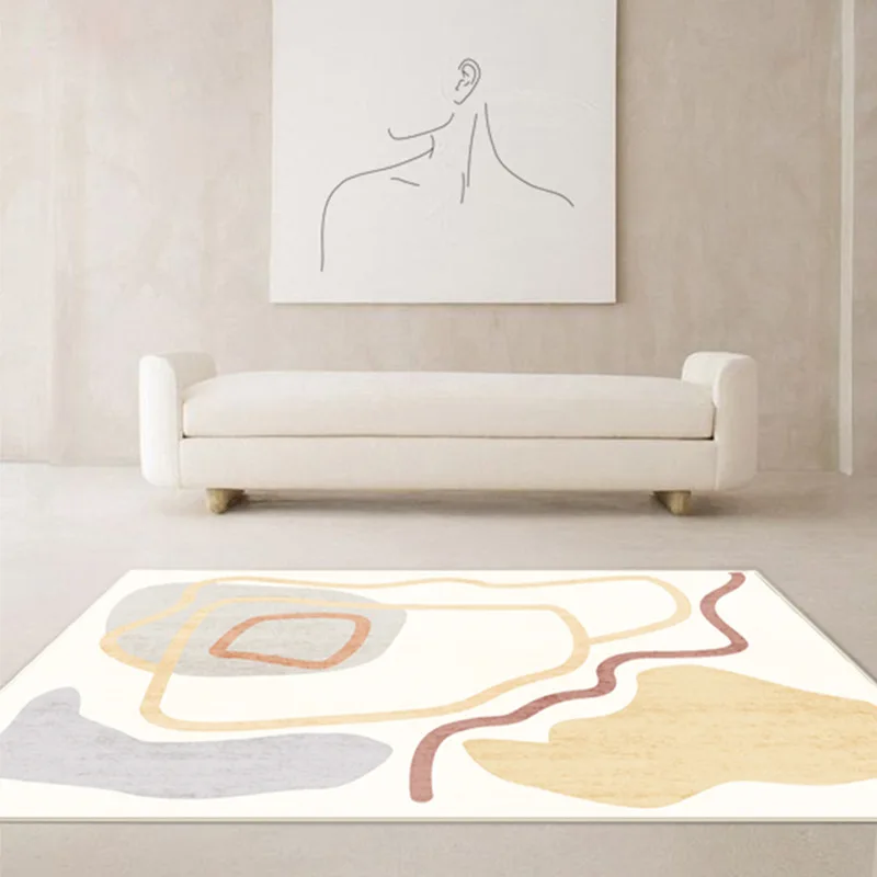 

Minimalist Wabi-sabi Style Carpet Living Room Coffee Tables Mat Room Decoration Teenager Rugs for Bedroom Soft Entrance Door Mat