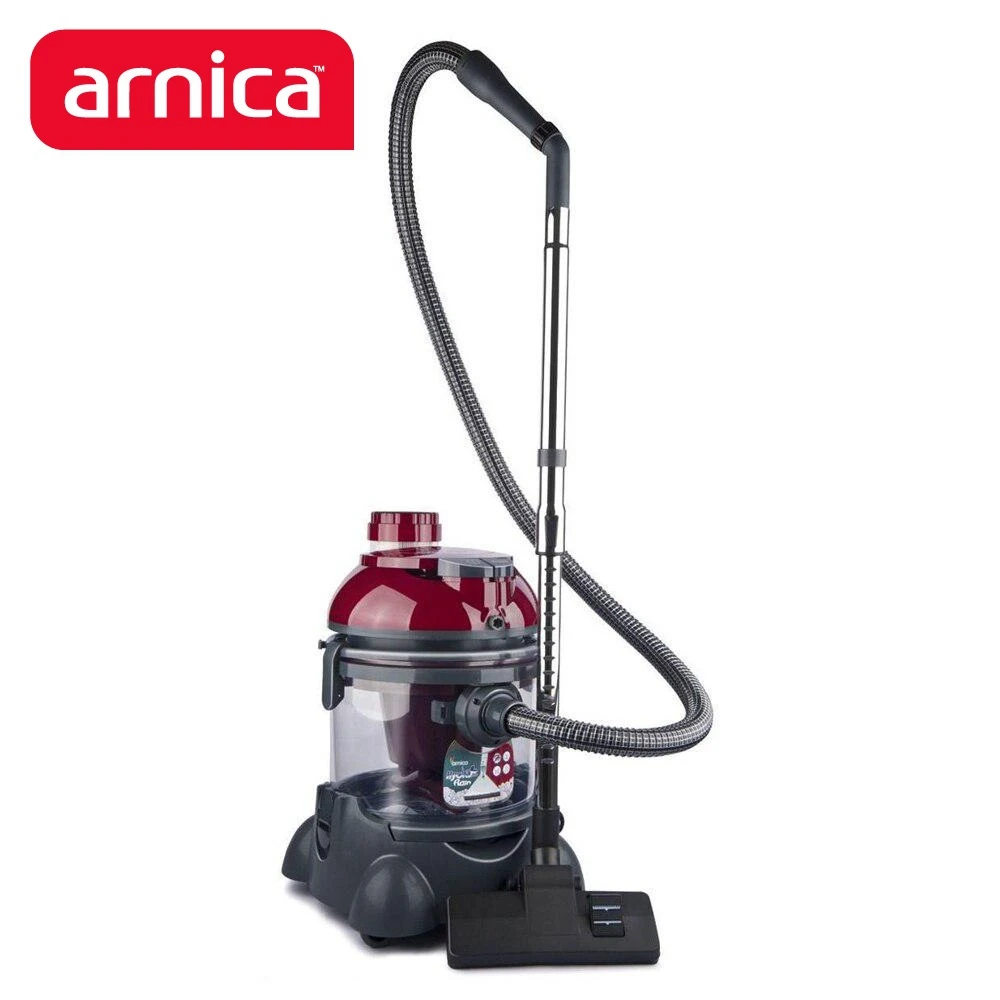 Пылесос Arnica Hydra Rain Plus ET12110 мощная стирка для сухой и влажной уборки ковров 2400 В 3 в 1 темно-красное устройство с умной технологией.