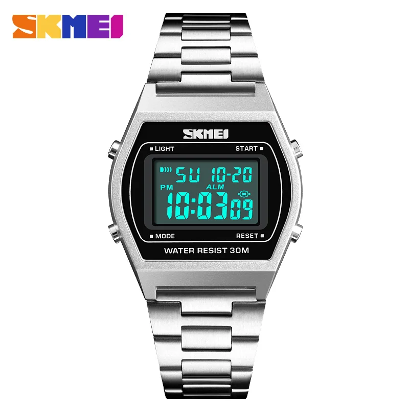 

SKMEI 1328 New Business Men's Watches Waterproof Electronic Men Watch LED Screen Man Wristwatch Clock Reloj Relogio Masculino
