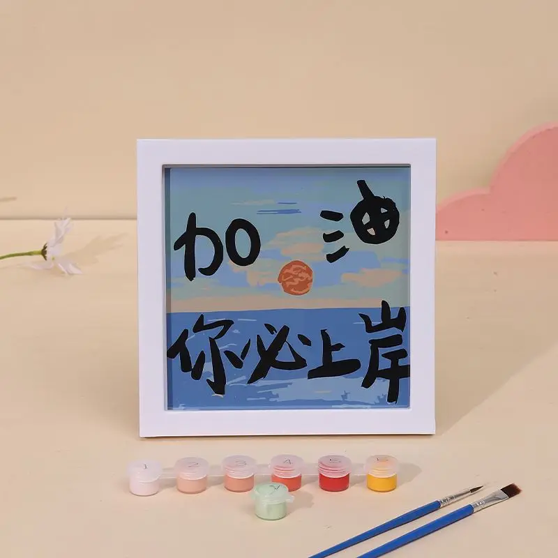 

00204Ann-Tulip diy digital oil painting oil painting acrylic flower painting explosion hand-filled landscape painting