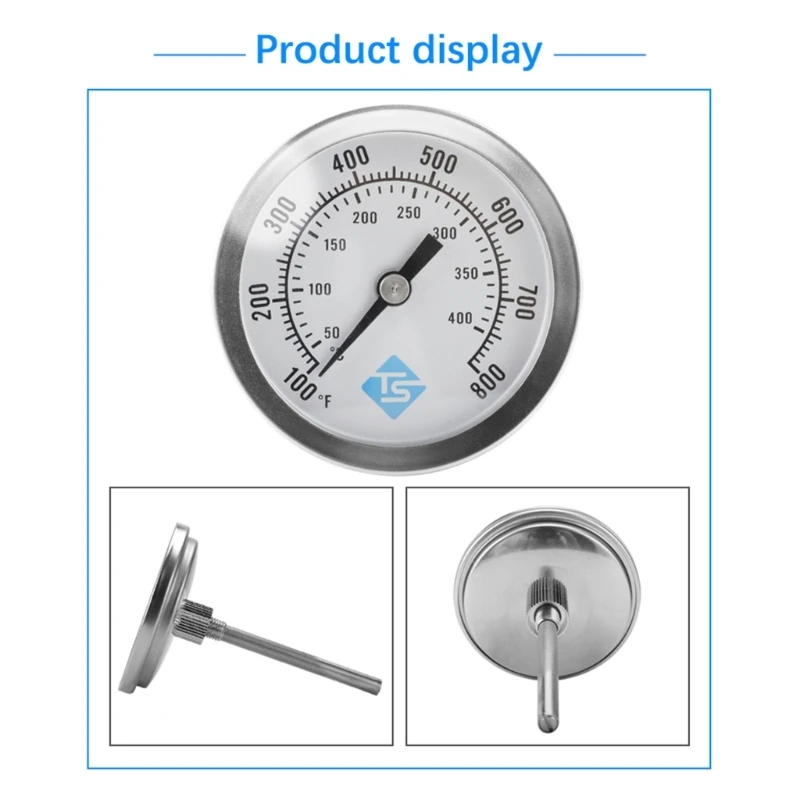 1185 Измеритель температуры с круглыми циферблатами из нержавеющей стали 50-400