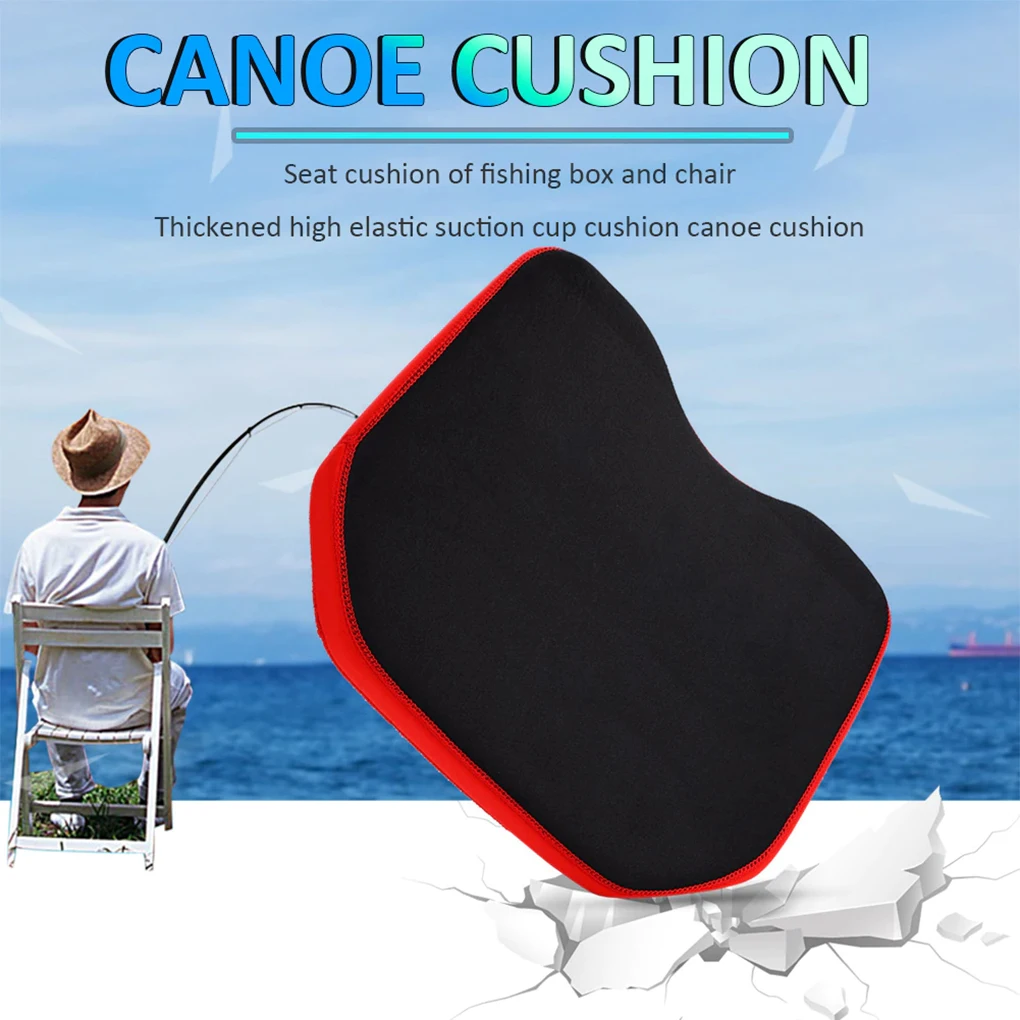 

Inflatable Kayak Seat Pad with Suction Cup Anti-skid Fishing Boats Comfortable Thickened Cushion Chair Mat Drifting