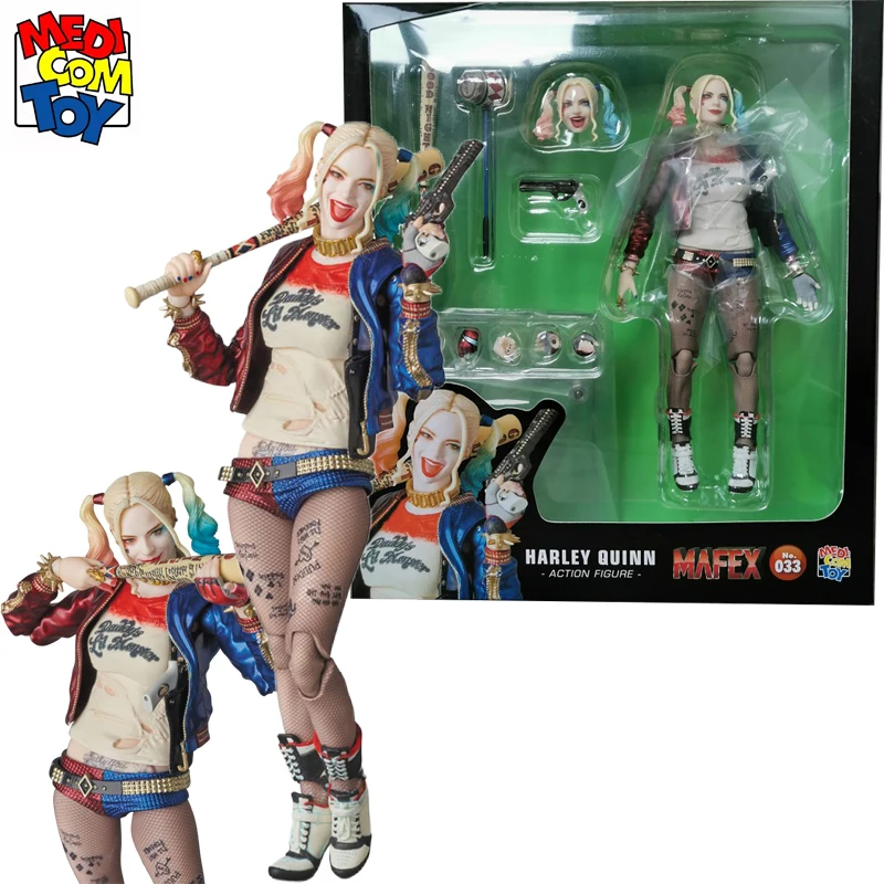 

Оригинальная фигурка Medicom Mafex 033 DC отряд самоубийц Харли Квинн 6 дюймов Аниме экшн-фигурка Коллекционная модель игрушка для мальчиков подаро...