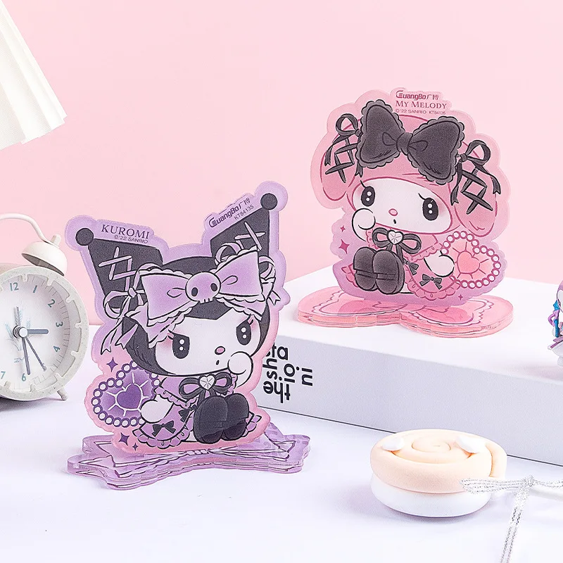 

Книжная полка Sanrio Kuromi My Melody, канцелярские принадлежности для студентов, милый симпатичный контейнер для хранения, аниме мультяшный красивый