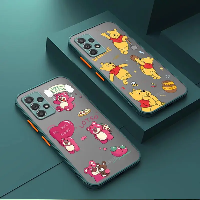 Чехол для телефона Samsung Galaxy A33 A24 A13 A52 A53 A70 A73 A22 A12 A42 Защитный чехол Funda Disney Winnie Pooh Tigger