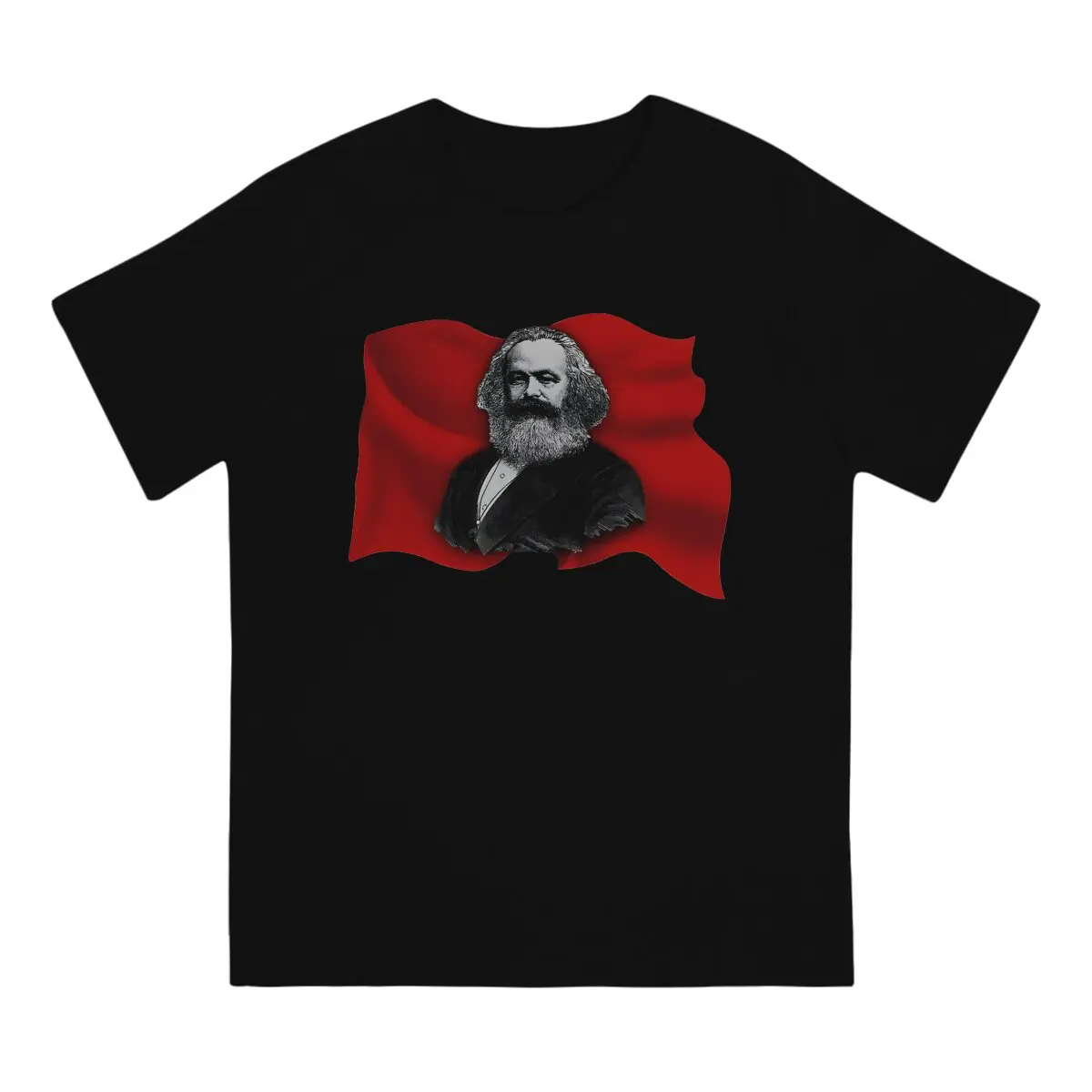 Футболка The Great Marx с Карлом Винтажная футболка для подростков Высококачественная