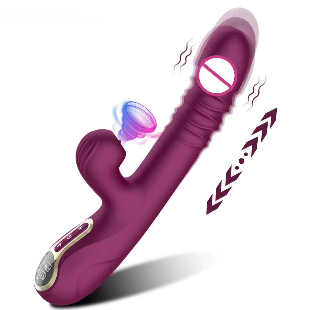 

Thrusting Pushing Vibrator Sex Toy for Women Clit Sucker Clitoris G-Spot Stimulator Automatic Telescopic Female Masturbation