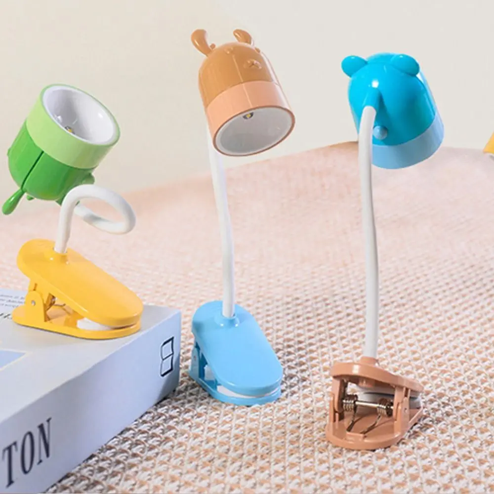 

Flexible Cute Bedside Dormitory Eye Protection Study Reading Lamp Table Clip Lamp Led Night Light Desk Lamp