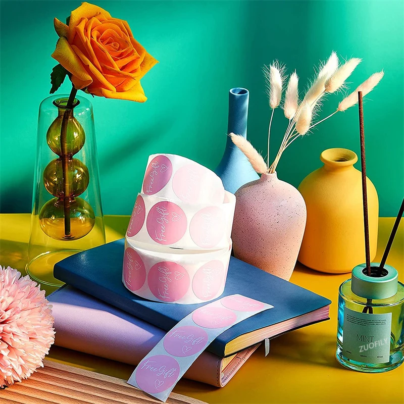 Новинка 500 шт. 2 5 см бесплатный подарок наклейка в виде сердца ручной работы