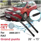 Автомобильное лезвие лобовое стекло резиновая силиконовая заправка стеклоочистителя для Fiat Grand punto 2005-2011 LHD  RHD 26 