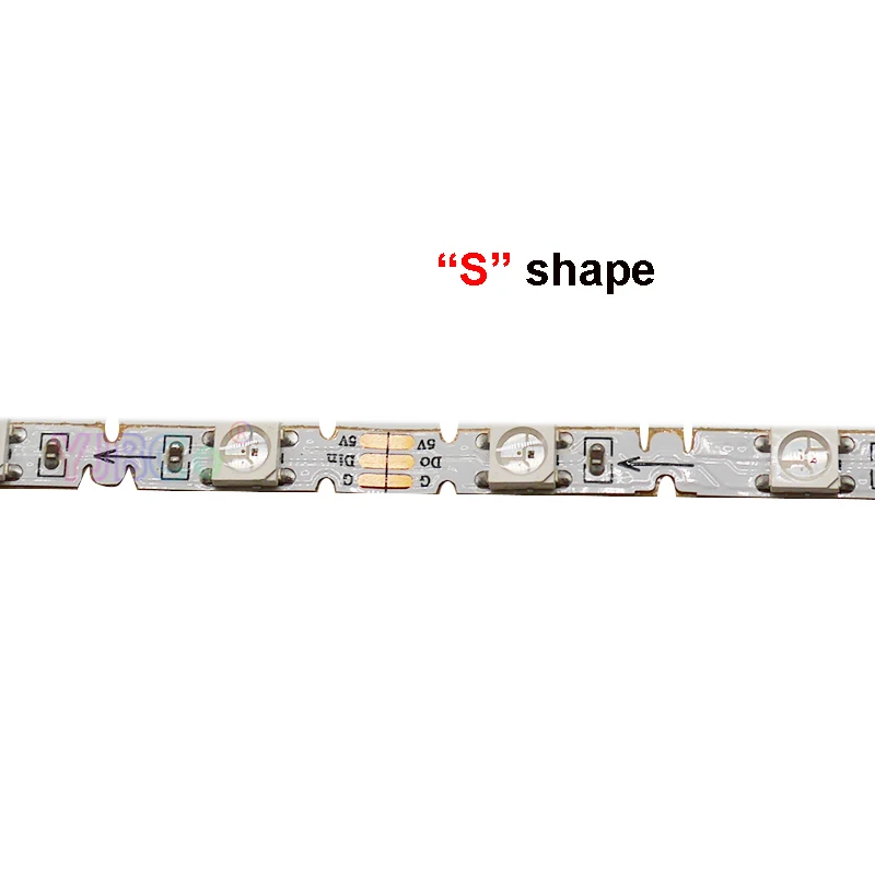 Гибкая светодиодная лента WS2812B S типа 5 в постоянного тока м SK6812 48/60 пикселей/м
