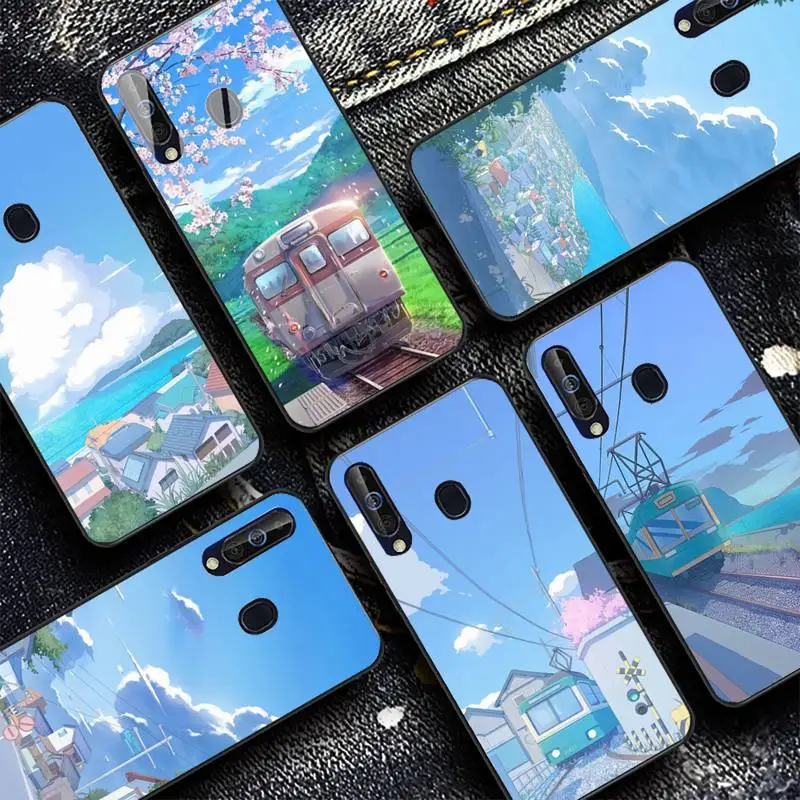 

Japan Anime Landscape Phone Case For Samsung A 10 11 12 13 20 21 22 30 31 32 40 51 52 53 70 71 72 73 91 13 shell