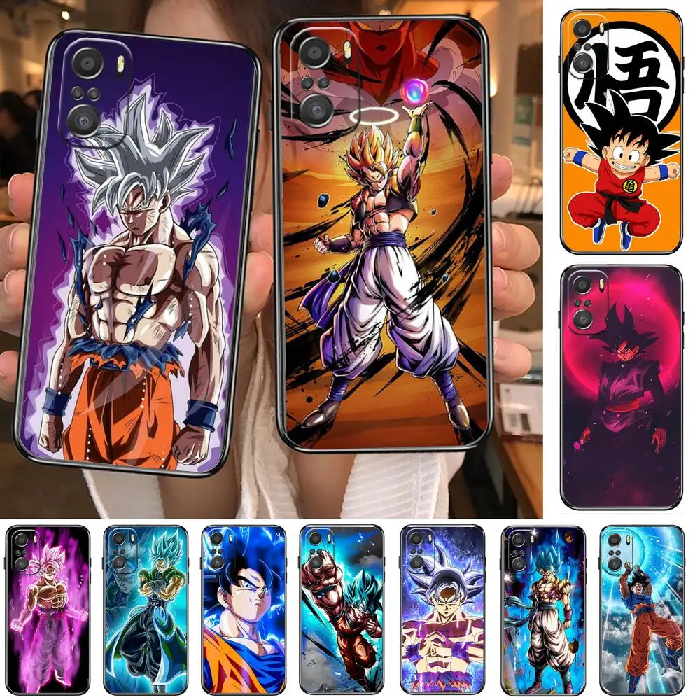 

Anime Dragons DBZ Ball-Super-Goku Phone Case For xiaomi redmi 11 Lite pro Ultra 10 9 8 MIX 4 FOLD 10T Black Cover Silicone Back