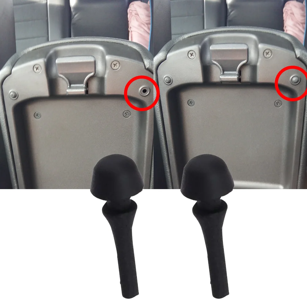 

2Pcs Car Center Console Armrest Cover Limiter Protector For Nissan X-Trail X Trail T31 2007-2013 Cushion Rubber Replace old