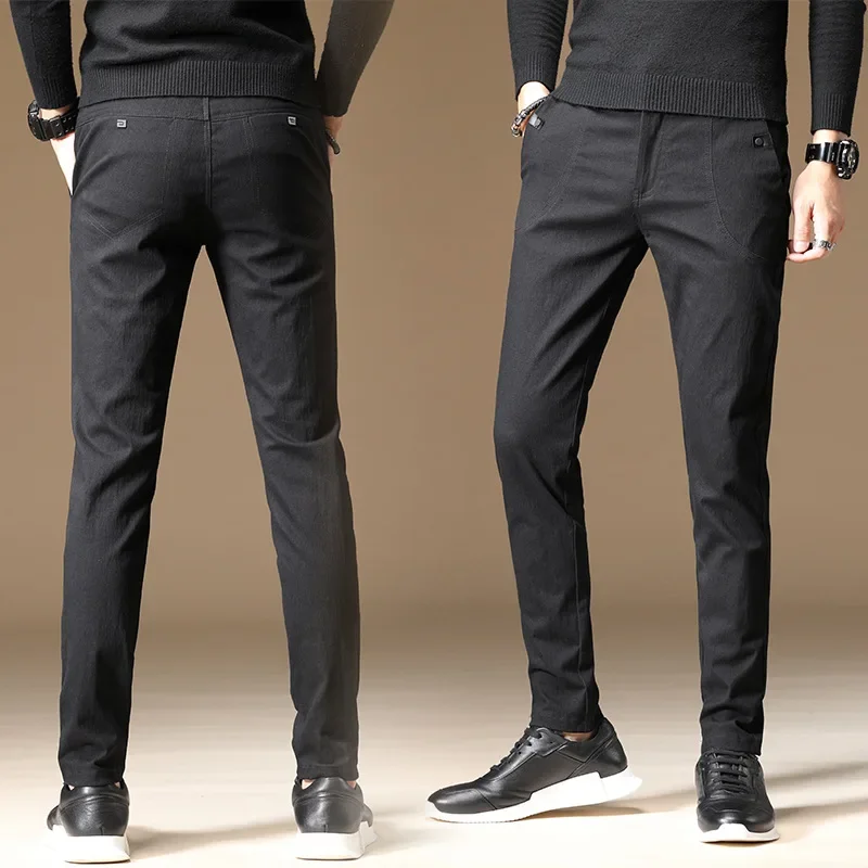 Casual Men's Pants Slim Fit Spring Winter Style Loose Trendy Cross-Border Supply One Piece Code Sends