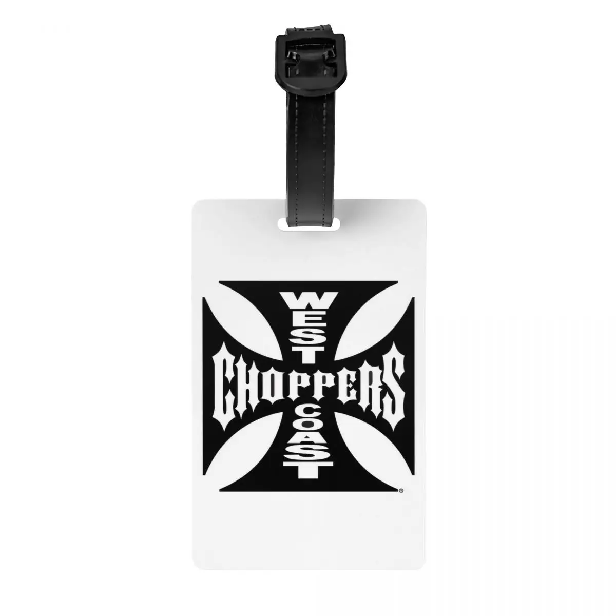 

Custom West Coast Iron Chopperss Luggage Tag Privacy Protection Cross Baggage Tags Travel Bag Labels Suitcase